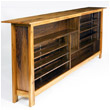 Elm & Walnut Bookcase
