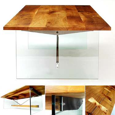 Floating Elm Table