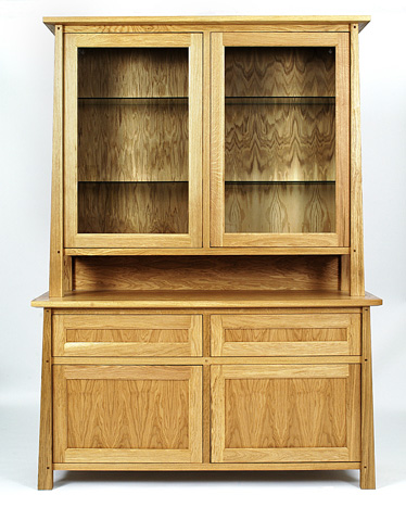 Tapered Oak Cupboards